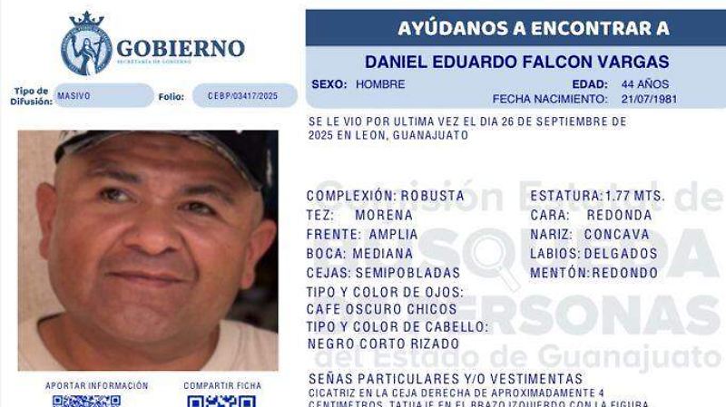 Urge localizar a mujeres y menores desaparecidos en Guanajuato; activan Fichas de Búsqueda y Protocolo Alba